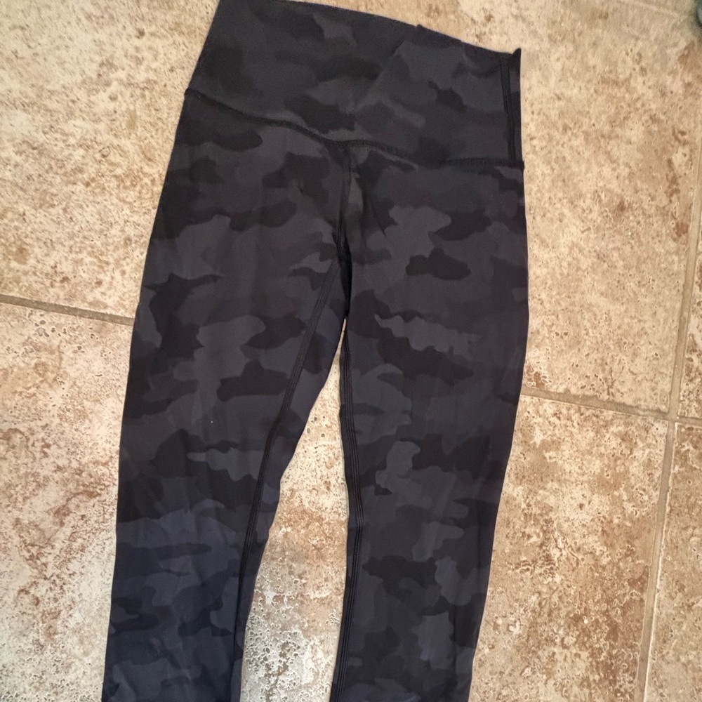 Lululemon Black Camo Leggings